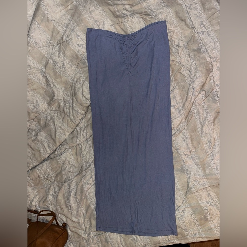 SKIMS Soft Lounge Ruched Long Skirt (NEW-never Used) XL color: Slate